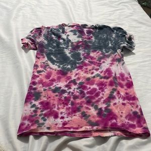 Two tie dye tee shirts